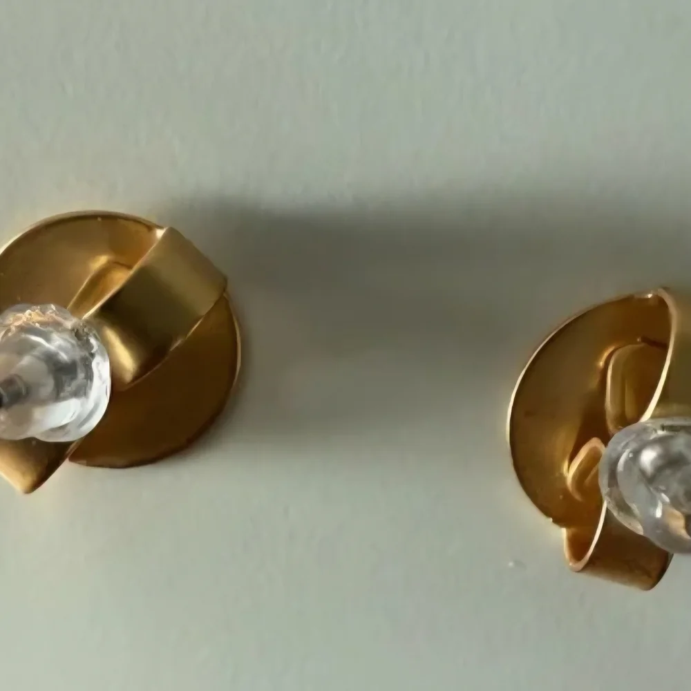 Tory Burch Gold Earrings with Blue Accents - Picture 5 of 5